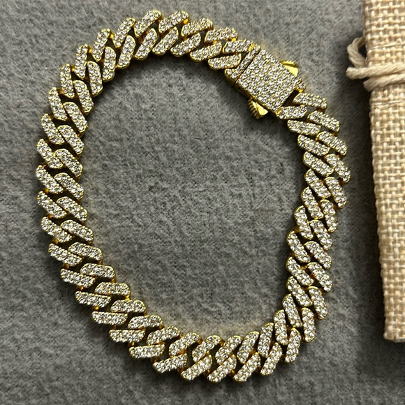Adornia Jewelry - New Adornia Men’s gold tone tennis bracelet.